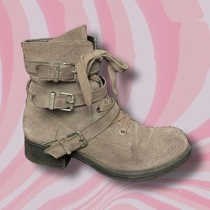 Sam Edelman Gray Suede Boots